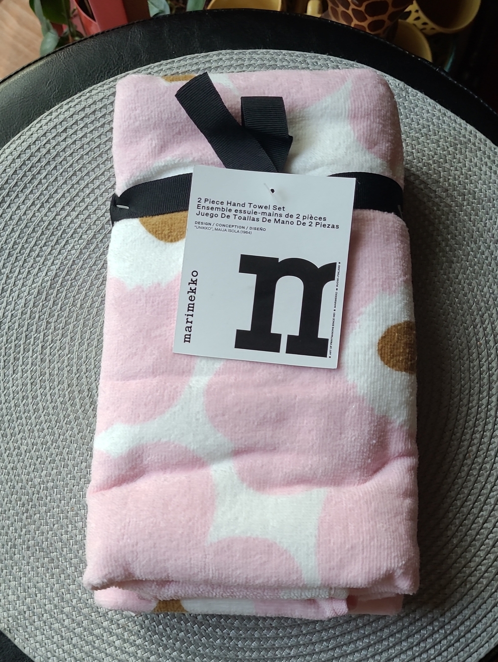 Marimekko Unikko Poppy Hand Towel Set